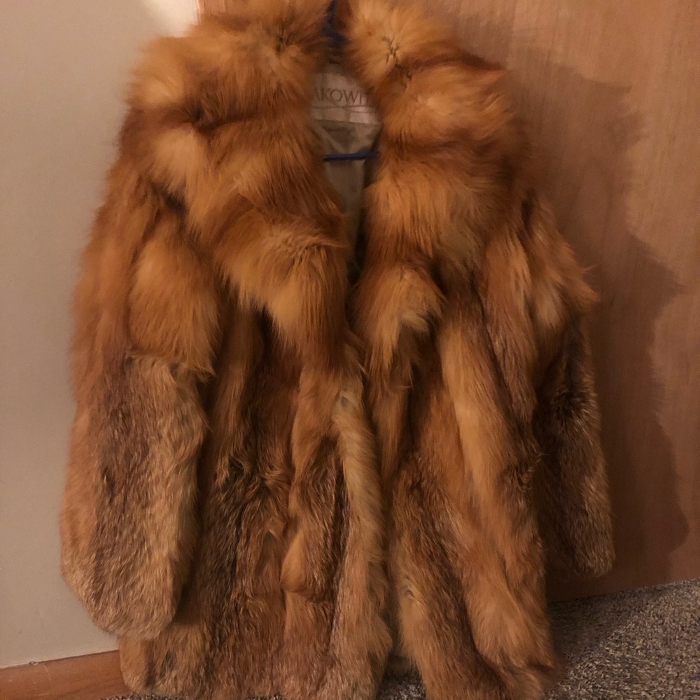Vintage Sakowitz Fox Fur Coat